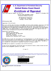 USCG Type Approval Certificate